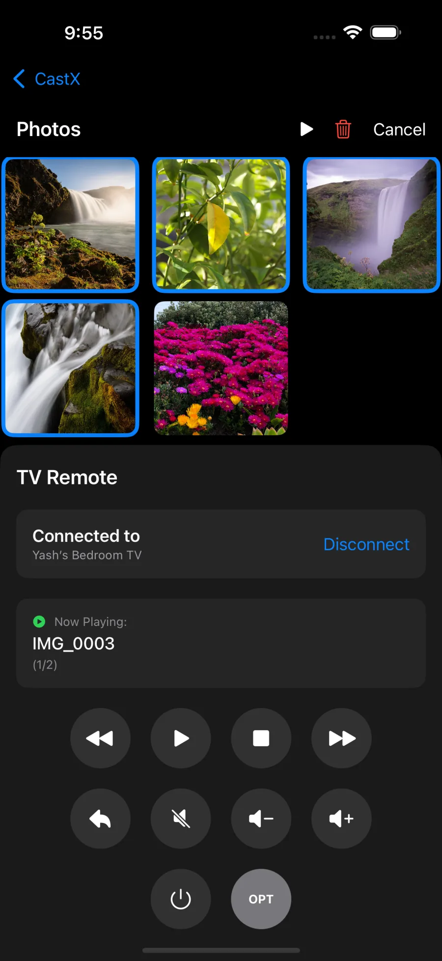 Chromecast Video Cast: CastX: Photo casting